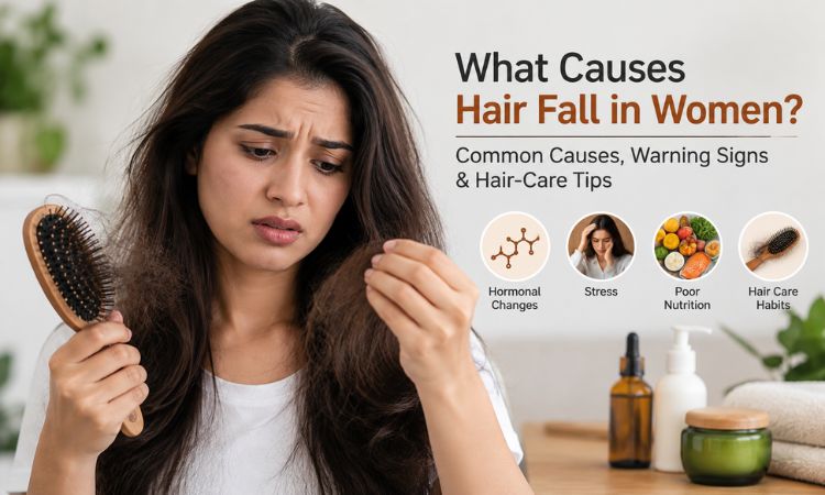 what causes hair fall in women